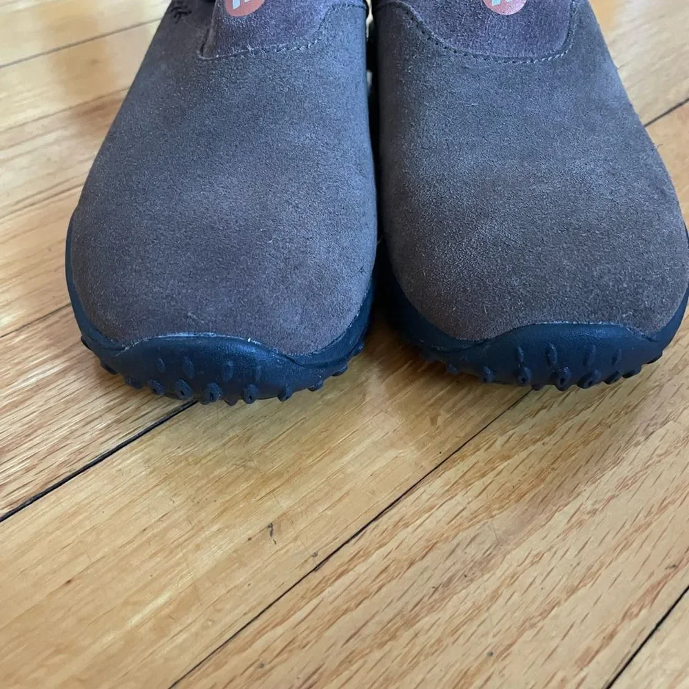 Brown Suede Slip-On Shoes with Black Fur Lining youth 1